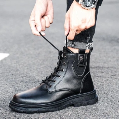 Giày Boot Nam Da Mờ Black GN451 GN394 - Giá ưu đãi 1,462,500₫, phong cách hiện đại