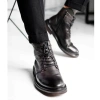 Giày boot nam da thật màu đen và nâu fade, cao cổ, khóa kéo, phong cách công sở 3