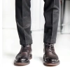 Giày boot nam da thật màu đen và nâu fade, cao cổ, khóa kéo, phong cách công sở 4