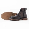 Giày boot nam da thật màu đen và nâu fade, cao cổ, khóa kéo, phong cách công sở 8