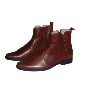 Giày boot nam dây kéo da bò thật, bảo hành 12 tháng, MS B121, chỉ 2.27 triệu
