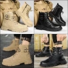 Giày Boot Nam HIPSTER GN449 - Đế khâu 2 màu, khóa kéo, giá 1,430,000₫