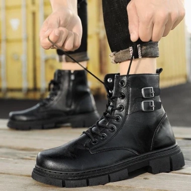 Giày Boot Nam HIPSTER GN449 - Đế khâu 2 màu, khóa kéo, giá 1,430,000₫