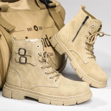 Giày Boot Nam HIPSTER GN449 - Đế khâu 2 màu, khóa kéo, giá 1,430,000₫