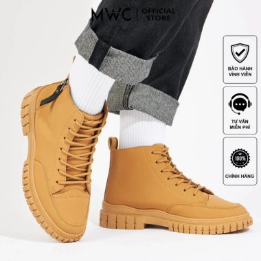 Giày Boot Nam MWC 6.800 Cổ Lửng Thắt Dây và Dây Kéo Tiện Lợi Giá 1.128.000 VNĐ