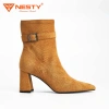 Giày Boot Nữ Nesty Gót Vuông Mũi Nhọn Khóa Cao 8cm - Sang Trọng, Giá 650k 3