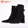 Giày Boot Nữ Nesty Gót Vuông Mũi Nhọn Khóa Cao 8cm - Sang Trọng, Giá 650k 5