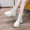 Giày boot trắng da cao cấp, phong cách hiện đại, giảm giá sốc còn 650.000 VND