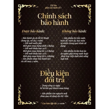 Giày Boots Cao Nam Siêu Nhẹ T&TRA S1.078 7CM - Giá ưu đãi 4,550,000₫