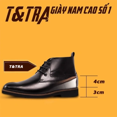 Giày Boots Cao Nam Siêu Nhẹ T&TRA S1.078 7CM - Giá ưu đãi 4,550,000₫