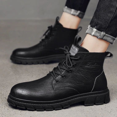 Giày Boots Combat Nam Cổ Cao Đen BCC17 Đế Cao Su Đúc - Chất Lượng Cao, Giá 877.500₫ 7