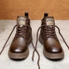 Giày Boots Nam Cổ Cao BCC20 Đế Chắc Chắn Màu Nâu - Giá 884.500₫ 3