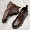 Giày Boots Nam Cổ Cao BCC20 Đế Chắc Chắn Màu Nâu - Giá 884.500₫ 6