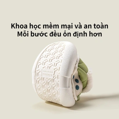 Giày bốt CHEERFUL MARIO đệm nhung dày dặn hình khủng long thời trang ấm áp mùa đông cho bé trai & bé gái 6