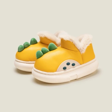 Giày bốt CHEERFUL MARIO đệm nhung dày dặn hình khủng long thời trang ấm áp mùa đông cho bé trai & bé gái 11