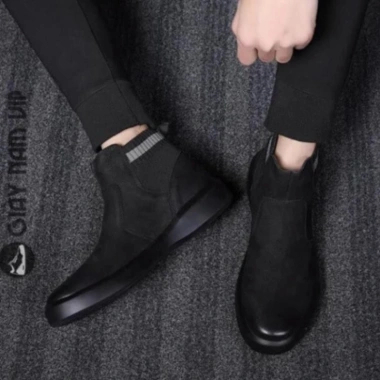 Giày Bốt Da Bò Nam Chelsea Boot Lịch Sự, Mới Lạ - FREESHIP - Sale 33% 1.678.359 VND