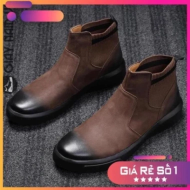 Giày Bốt Da Bò Nam Chelsea Boot Lịch Sự, Mới Lạ - FREESHIP - Sale 33% 1.678.359 VND