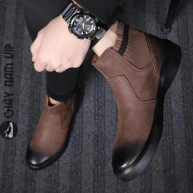 Giày Bốt Da Bò Nam Chelsea Boot Lịch Sự, Mới Lạ - FREESHIP - Sale 33% 1.678.359 VND