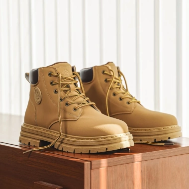 Giày bốt nam nữ cổ cao Martin Boots Ngựa Vàng Vui Vẻ tăng chiều cao chính hãng giảm giá