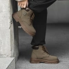 Giày bốt nam nữ Martin Boots Enter Dragon cổ cao Ngựa Nâu Vui Vẻ tăng chiều cao 2.026 7
