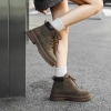 Giày bốt nam nữ Martin Boots Enter Dragon cổ cao Ngựa Nâu Vui Vẻ tăng chiều cao 2.026 9