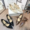 Giày búp bê cao gót nữ mũi nhọn quai ngang gót 5p – Ngọc Hà Shoes giảm giá 23k