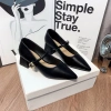 Giày búp bê cao gót nữ mũi nhọn quai ngang gót 5p – Ngọc Hà Shoes giảm giá 23k 2