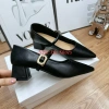 Giày búp bê cao gót nữ mũi nhọn quai ngang gót 5p – Ngọc Hà Shoes giảm giá 23k 4