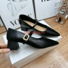 Giày búp bê cao gót nữ mũi nhọn quai ngang gót 5p – Ngọc Hà Shoes giảm giá 23k 9