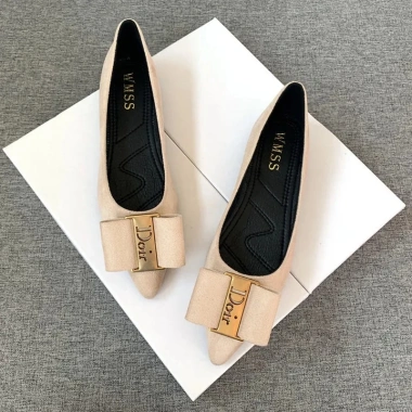 Giày Búp Bê Da Lộn Mũi Nhọn Đế Mềm Êm Thời Trang Nữ 2.025 Size 32‑44 Giá Giảm 20% 7