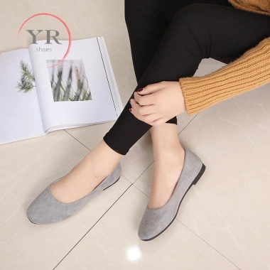 Giày búp bê da lộn mũi tròn size 35-43 cho nữ - Giá chỉ 171.900đ 5