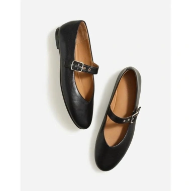 Giày Búp Bê Da Madewell Remy Mary Jane Quai Gài Cổ Điển Đen - Sang Trọng, Giá 765.000 VNĐ