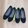 Giày búp bê da nhung nano mũi tròn đen trơn - Giá ưu đãi 126.000, không lỗi thời