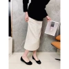 Giày búp bê da nhung nano mũi tròn đen trơn - Giá ưu đãi 126.000, không lỗi thời 4