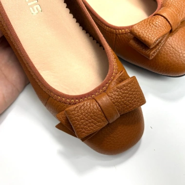 Giày búp bê DORIS DR302 mũi vuông da thật siêu mềm 3cm bảo hành - 249.000₫