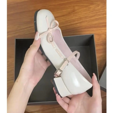 Giày búp bê Jennie tiểu thư mũi tròn da PU phong cách lolita 3cm Giá 350,000 VND 8