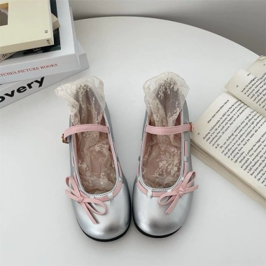 Giày búp bê Jennie tiểu thư mũi tròn da PU phong cách lolita 3cm Giá 350,000 VND 10