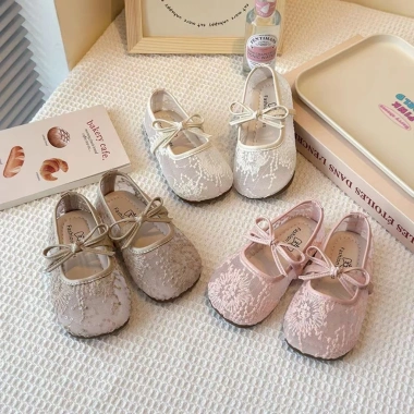 Giày búp bê lưới công chúa ren thêu hoa Hàn Quốc - XXJ-Z58 giá 210.000 VND
