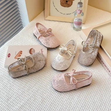 Giày búp bê lưới công chúa ren thêu hoa Hàn Quốc - XXJ-Z58 giá 210.000 VND