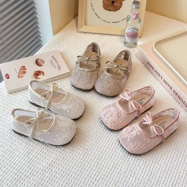 Giày búp bê lưới công chúa ren thêu hoa Hàn Quốc - XXJ-Z58 giá 210.000 VND