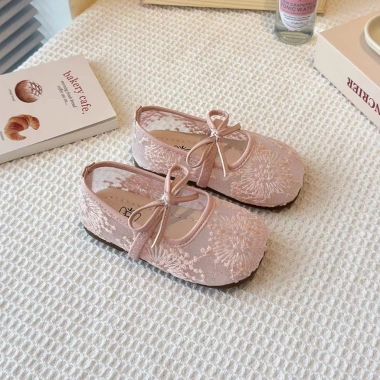 Giày búp bê lưới công chúa ren thêu hoa Hàn Quốc - XXJ-Z58 giá 210.000 VND