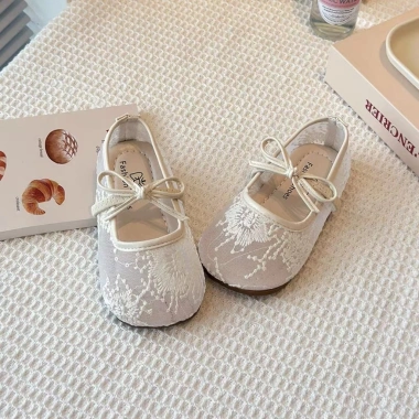 Giày búp bê lưới công chúa ren thêu hoa Hàn Quốc - XXJ-Z58 giá 210.000 VND