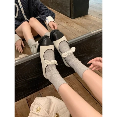 Giày Búp Bê Mary Jane Da Lì Tết Nơ Đế Mềm Giá ưu đãi 260k - LytiShoes G250