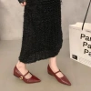 Giày búp bê Mary Jane mũi nhọn, đế trong 4cm, khóa đón, size 35‑39, 199.999₫ 7