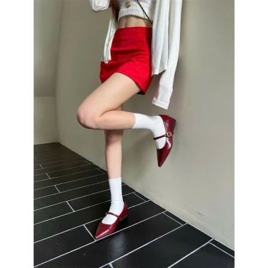 Giày Búp Bê Mũi Nhọn NCStore LT39 - Quai Ngang, Khóa Đế 4p, Siêu Nhẹ 6