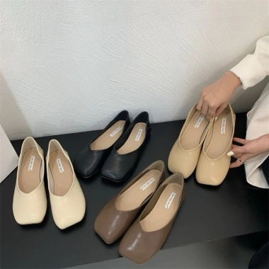 Giày Búp Bê Mũi Vuông Đế Mềm Thời Trang Xuân Hè Hàn Quốc – Giá chỉ 239.060 VND