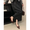 Giày Búp Bê Mũi Vuông Đính Nơ Đế Cao 2 Phân – Đen 36, Đỏ 35, 38 Giá 419.000₫ 3