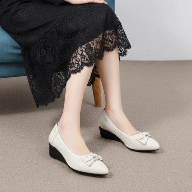 Giày búp bê nơ nhí đế xuồng 5p 2.107 - Giá ưu đãi 360k, thoải mái, phong cách trẻ thơ