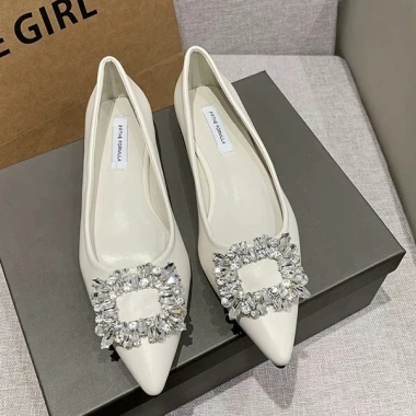 Giày Búp Bê Nữ Đá Vuông Sang Chảnh A16 Đánh Giá 115k - Giá Gốc 144.9k