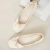 Giày búp bê nữ DILY mũi vuông đính nơ thanh lịch, đế bệt êm ái cao 1cm - 399.000₫ 5